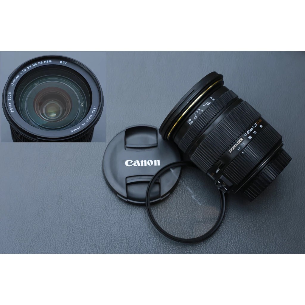 Sigma 17 – 50mm Dc F2.8 Ex Os Hsm for Canon, Anti-Shake, Used, 95% New Condition +Filter, 7-Day Product Warranty. ราคา 8,120 บาท*ส่งฟรี