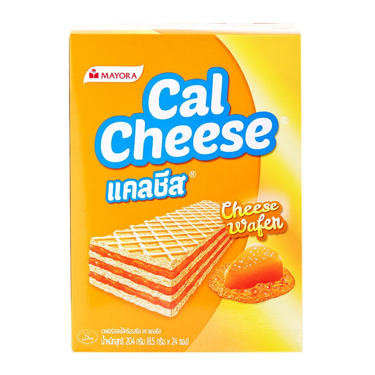 Calchi's Cheese Flavored Wafers Filled with Cream, 8.5 G. Pack of 24 ราคา 38 บาท*ส่งฟรี