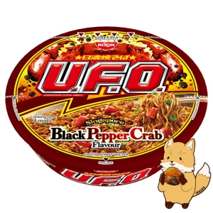 ภาพหน้าปกสินค้าNISSIN U.F.O. SINGAPORE BLACK PEPPER CRAB (94g) ที่เกี่ยวข้อง