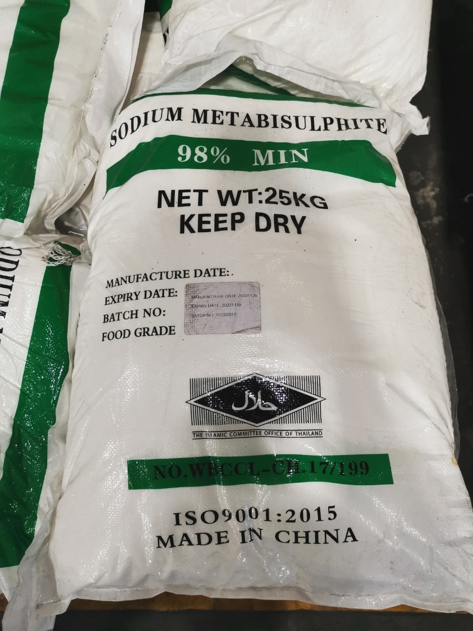 ของใช้ในบ้านและผลิตภัณฑ์ดูแลบ้าน โซเดียม เมต้าไบซัลไฟต์ / Sodium Metabisulfite ขนาด 25 กก ราคา 1,200 บาท*ส่งฟรี