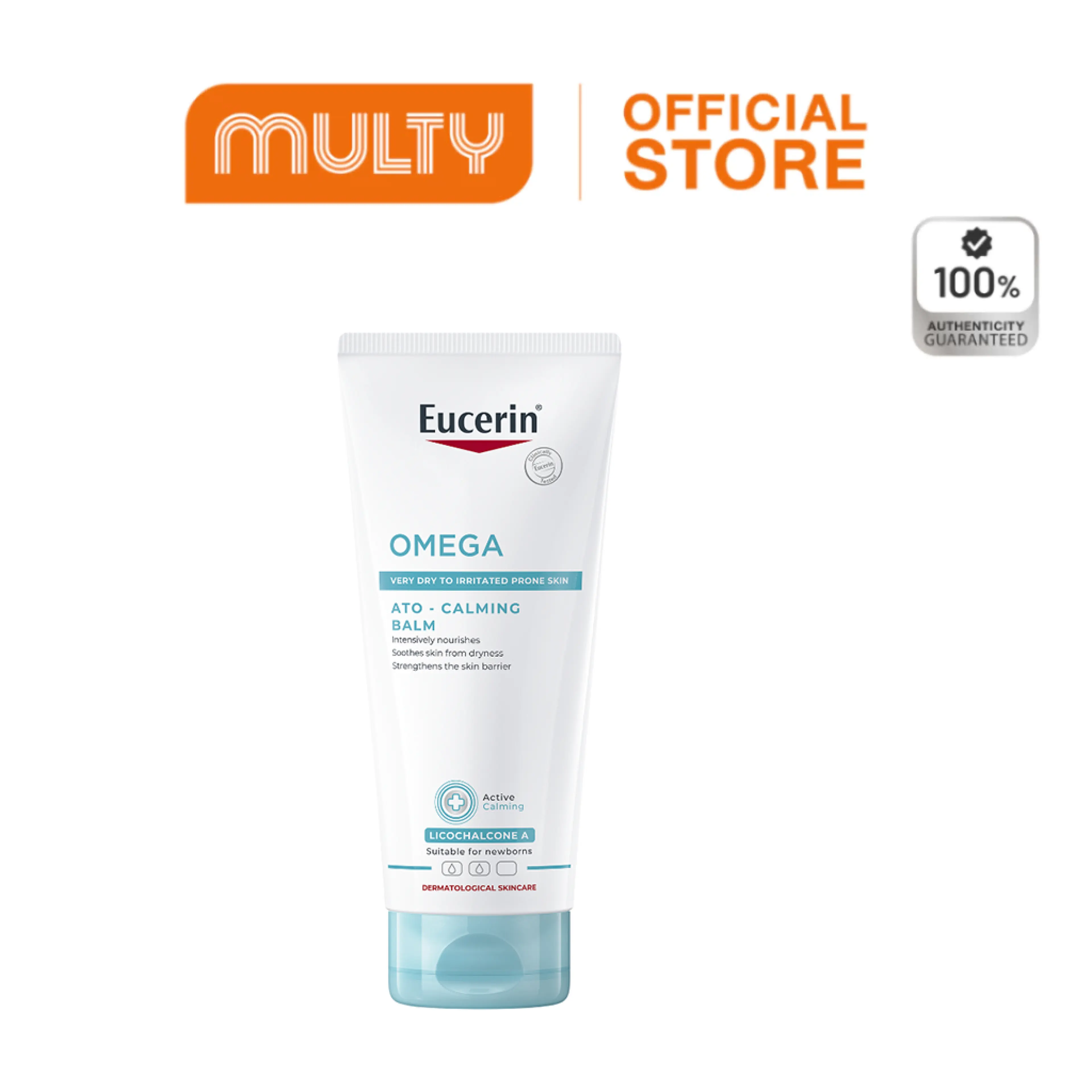 Eucerin Omega Ato-Calming Balm 200 ml Facial and Body Balm for Those with Dry Skin Problems, Sensitive Skin, Redness, and Itching.