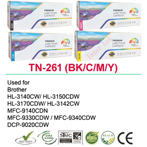 Compatible Tn-261 Ink (Black/ Blue/ Yellow/ Red) ราคา 900 บาท*ส่งฟรี