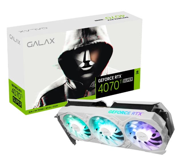 VGA (การ์ดแสดงผล) GALAX GEFORCE RTX 4070 TI SUPER EX GAMER WHITE 1-CLICK OC - 16GB GDDR6X ราคา 38,660 บาท*ส่งฟรี