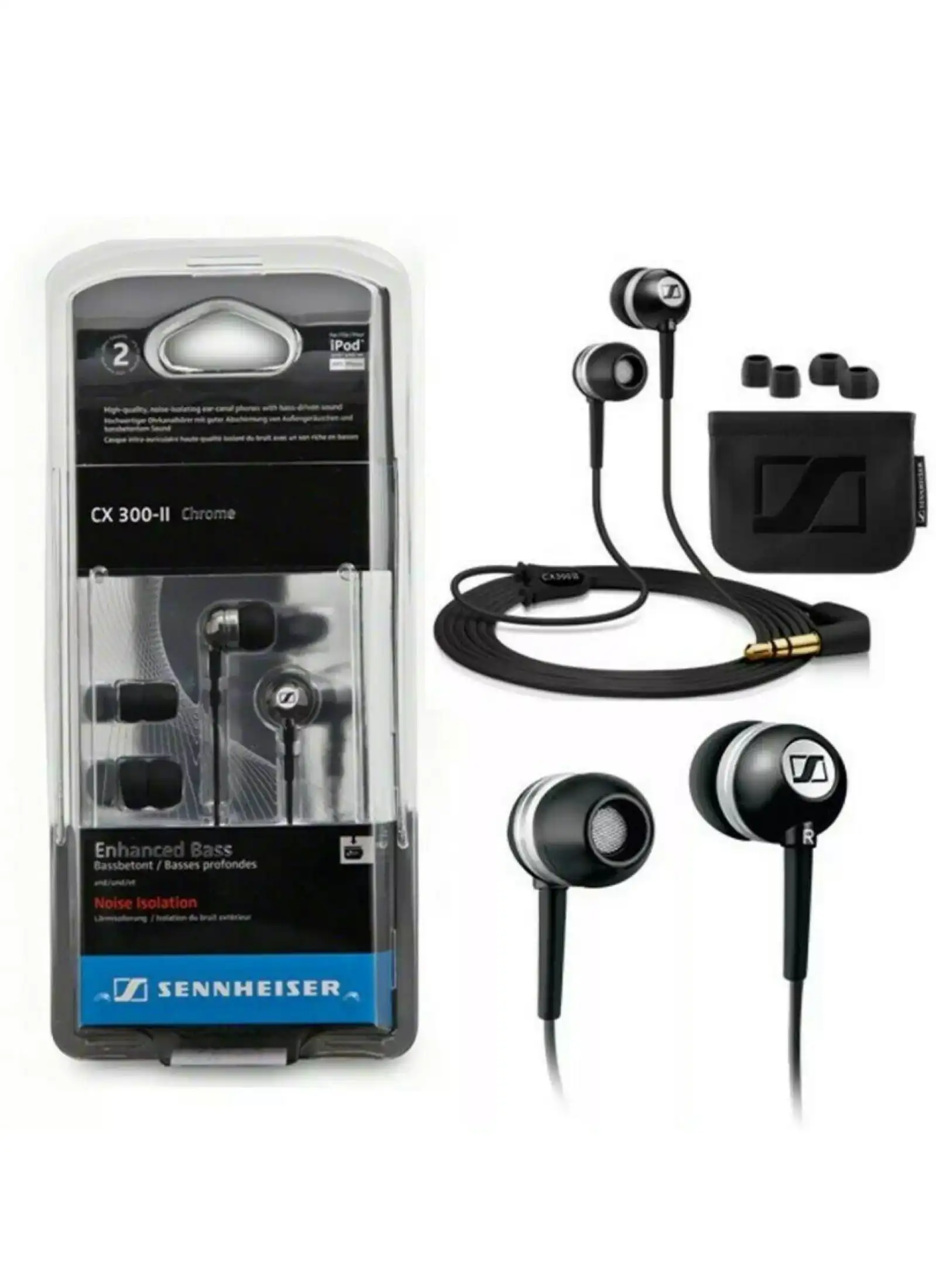 sennheiser cx300 ii cx 300 ii precision enhanced bass earbuds
