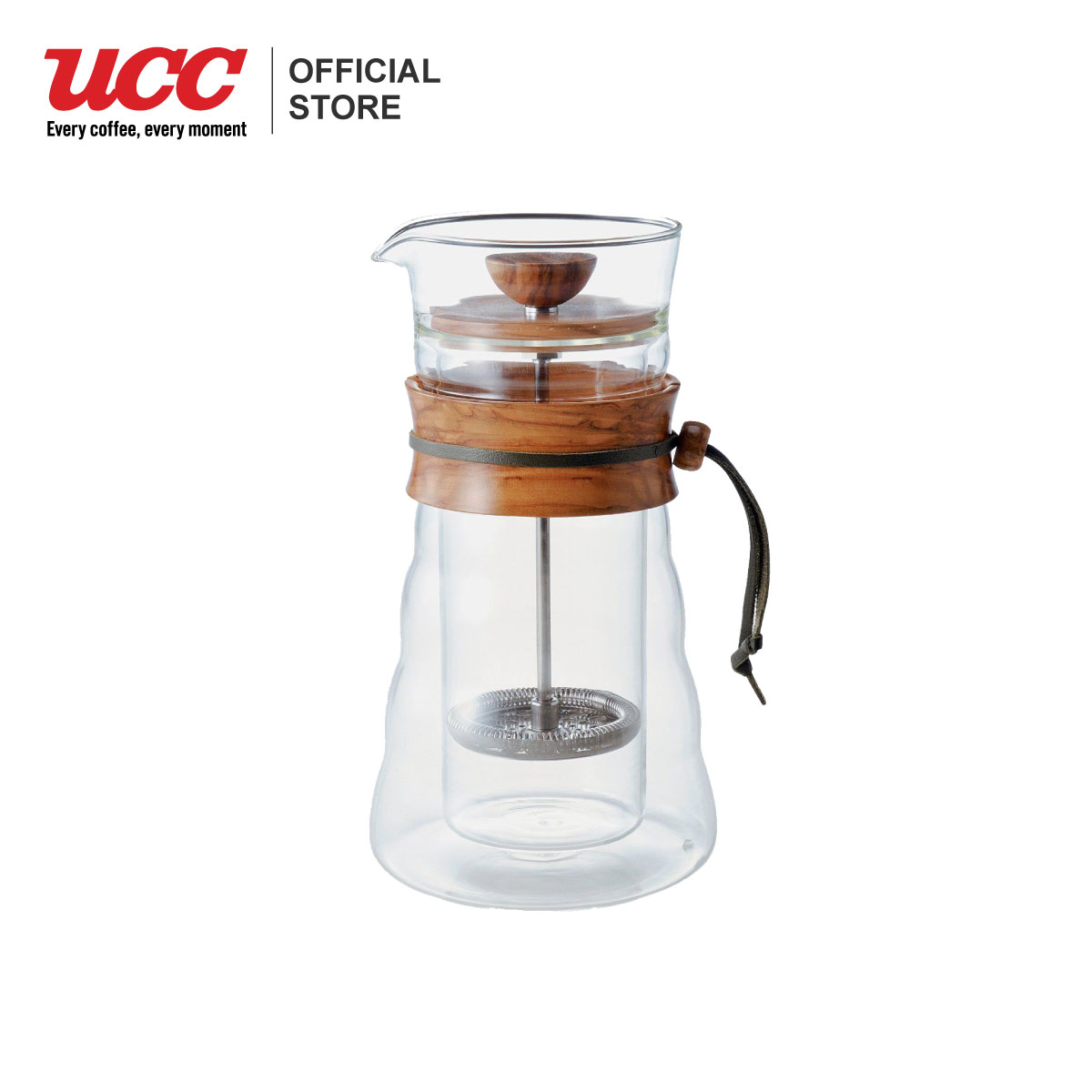 Hario Double Glass Coffee Press (Olive Wood) ราคา 2,045 บาท*ส่งฟรี