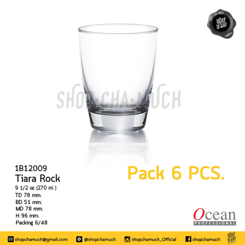 Ocean Fin Line Juice Glass Set (6 Pcs) - 175 ml - (For Pick Up From De —