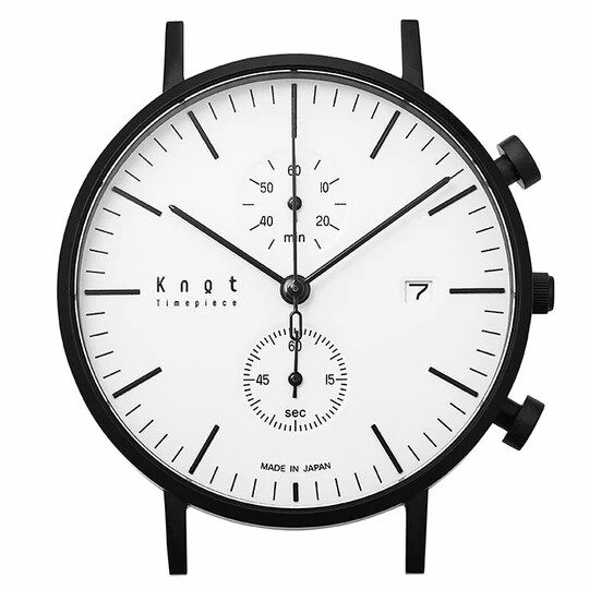 KNOT | นาฬิกาข้อมือ Chronograph ของแท้ (ผลิตในประเทศญี่ปุ่น ) Made in Japan รุ่น CC-39BKWH ราคา 8,000 บาท*ส่งฟรี
