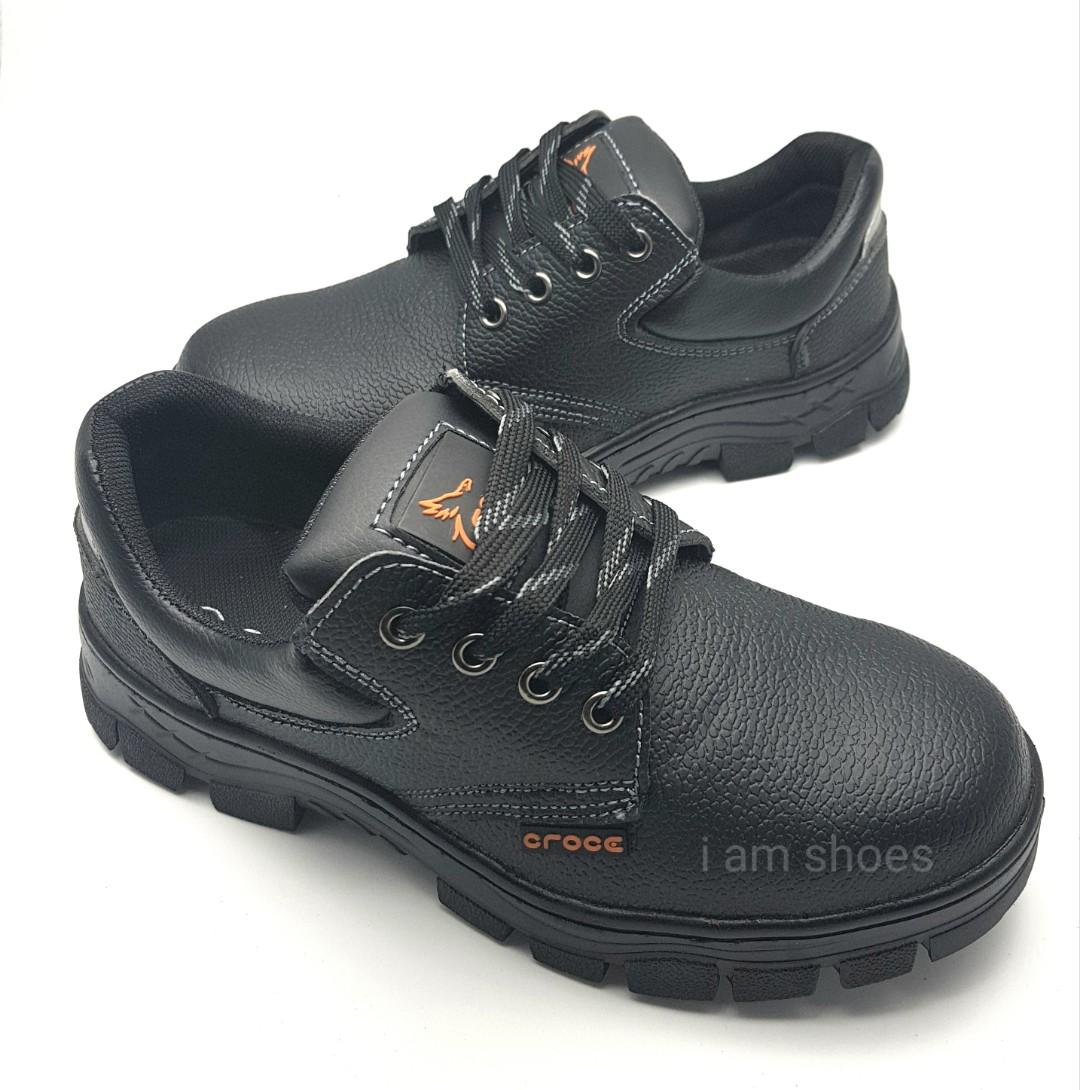 เช็คราคารองเท้าเซฟตี้ Safety shoes หัวเหล็ก สีดำ 8003 ไซส์ 36-45