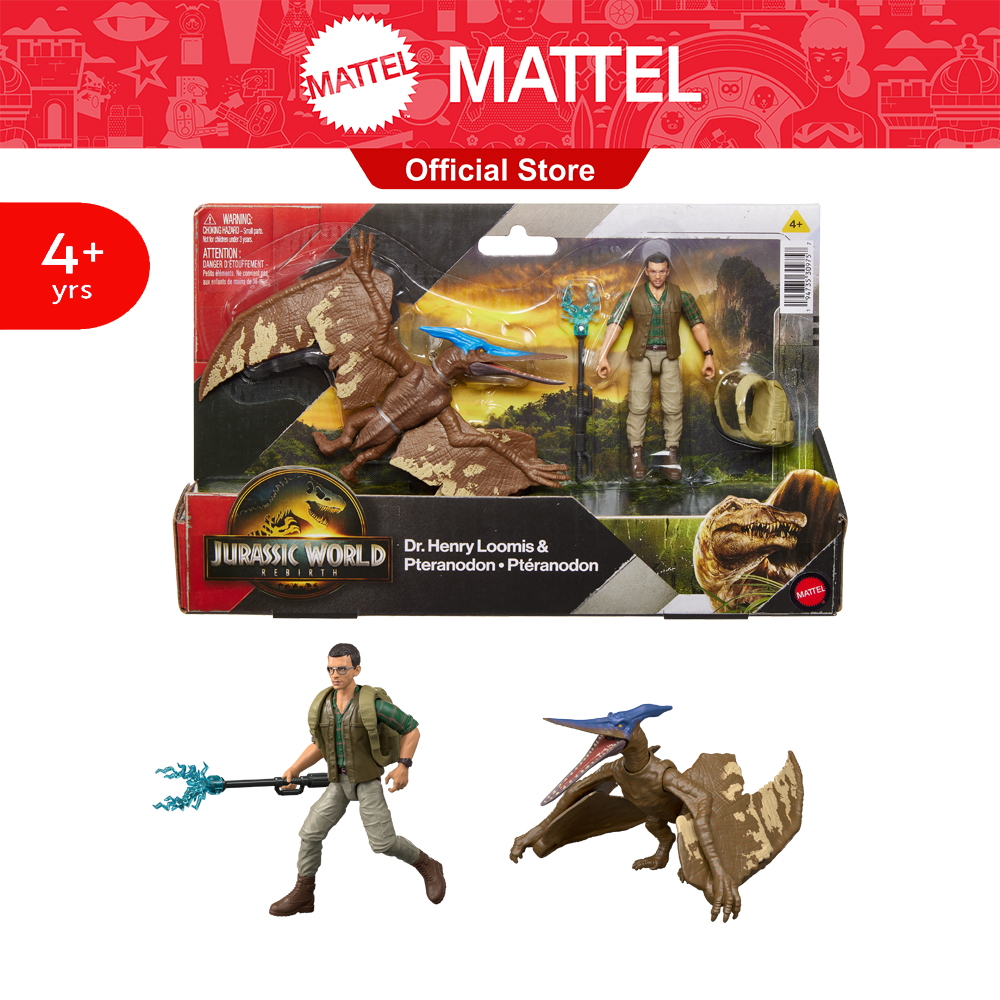 Jurassic World Rebirth Dr. Loomis & Pteranodon Figures Pack จูราสสิคเวิลด์ ชุดคนกับไดโนเสาร์ JGB83 ราคา 1,185 บาท*ส่งฟรี