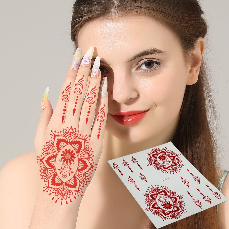 Sticker red lace