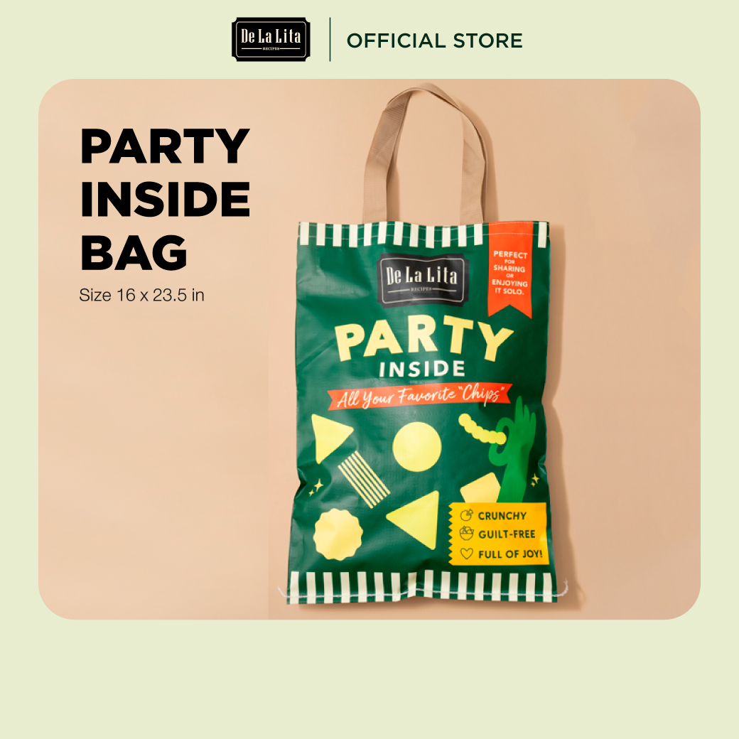 [แถมฟรี!!!] ถุงเปล่า Party Inside ลายขนม DE LA LITA เดอลาลิต้า (ไม่มีขนมอยู่ด้านใน)