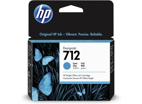 HP 712 29ml Cyan Ink Cartridge ราคา 1,092 บาท*ส่งฟรี