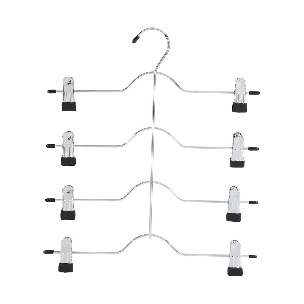 INDEX LIVING MALL MARCO Steel cloth hanger 4 pieces - Silver/Black ราคา 115 บาท*ส่งฟรี