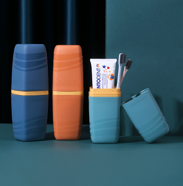 ที่ใส่แปรงสีฟันและตู้เก็บของแบบพกพาสำหรับใช้ในห้องน้ำกลางแจ้งที่เก็บถ้วยสำหรับเดินทาง ราคา 19 บาท*ส่งฟรี