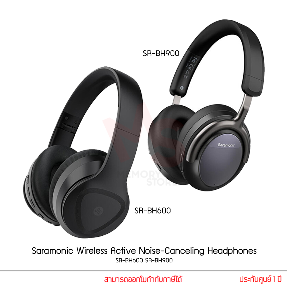 Saramonic SR-BH900 SR-BH600 Active Noise Cancelling Wireless Bluetooth 5.0 ราคา 3,549 บาท*ส่งฟรี