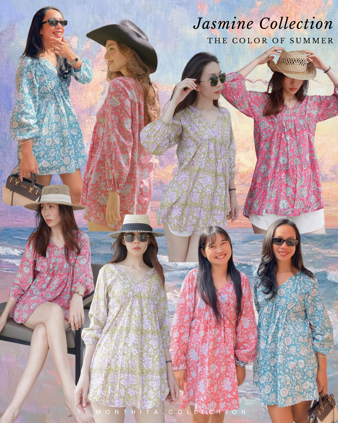 Jasmine Collection Mini Dress / Monthita.Collection ราคา 1,390 บาท*ส่งฟรี