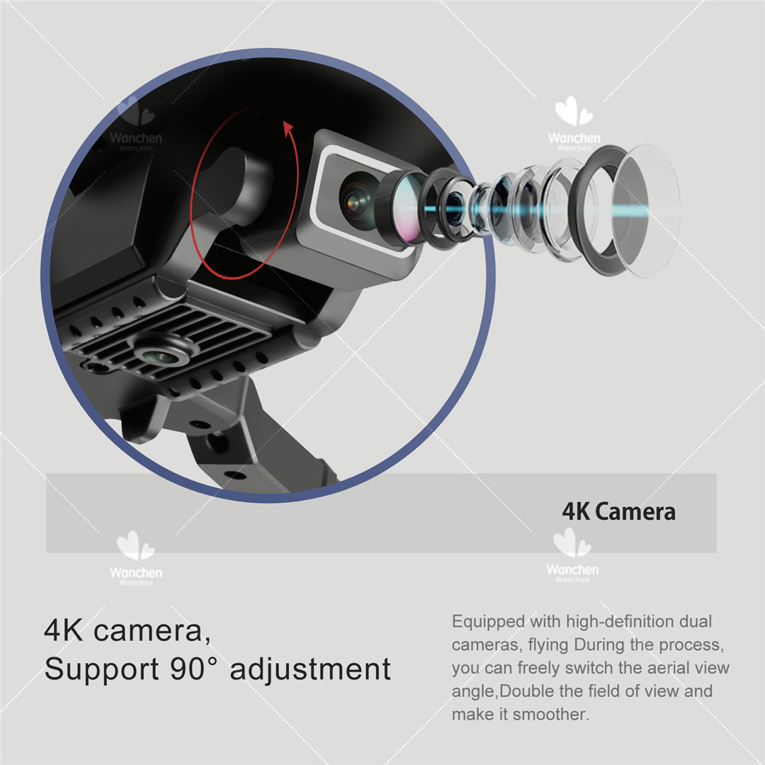 ภาพประกอบของ Wanchen S68 โดรนบังคับ โดรน โดรนติดกล้อง โดน โดนบังคับ กล้องแอบถ่าย กล้องจิ๋ว โดรน โดรนติดกล้อง 4K Camera ของแท้ S68 โดรนบังคับ โดรน เครื่อ โดรนติด