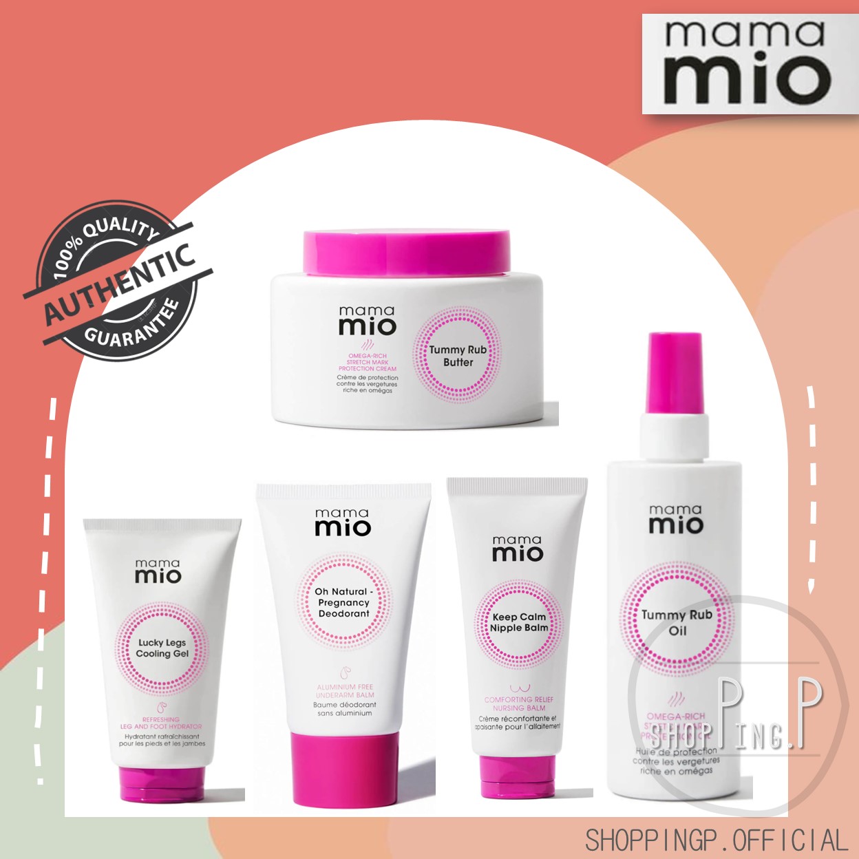 ✳️[แท้ 100%/พร้อมส่ง]✳️ Mama Mio ครีมป้องกันท้องลาย ท้องแตกลาย The Tummy Rub Butter 120 ml. ราคา 369 บาท*ส่งฟรี