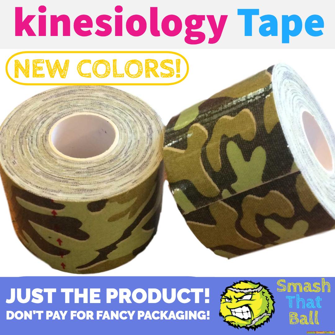 Kinesiology Tape - 5cm * 5m - ชุด 2 ม้วน (2 Roll Pack) - เทปติดกล้ามเนื้อ เทปพยุงกล้ามเนื้อ ป้องกันการบาดเจ็บซ้ำที่ตำแหน่งเดิม ขนาด 5cm ยาว 5 เมตร