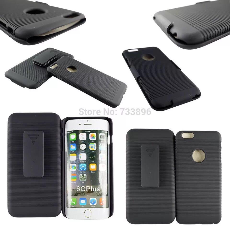 เคสโทรศัพท์ Samsung A10 A20/A30 A50 เหน็บเอว สไลด์เก็บ(2ชิ้น) Black Slim Hard Case W/Holster Belt Stand For App