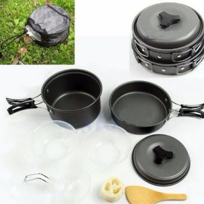 ชุดครัวอุปกรณ์แคมปิ้ง 6ใน1    6-in-1 Mini Outdoor Cooking Picnic Tools Set (Black)   6-in-1 Mini Outdoor Cooking Picnic Tools Set (Black)  รุ่น SY-200