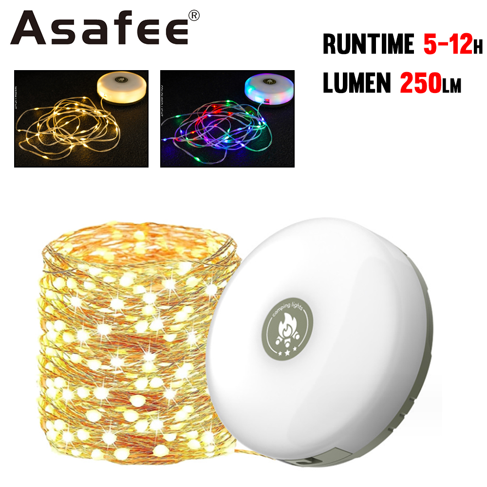Super Bright Camping Light KXK-828 String Light Camping work Light LED Emergency Lentera Portable Camping Light USB Rechargeable Type-c IP44 Waterproof ราคา 288 บาท*ส่งฟรี