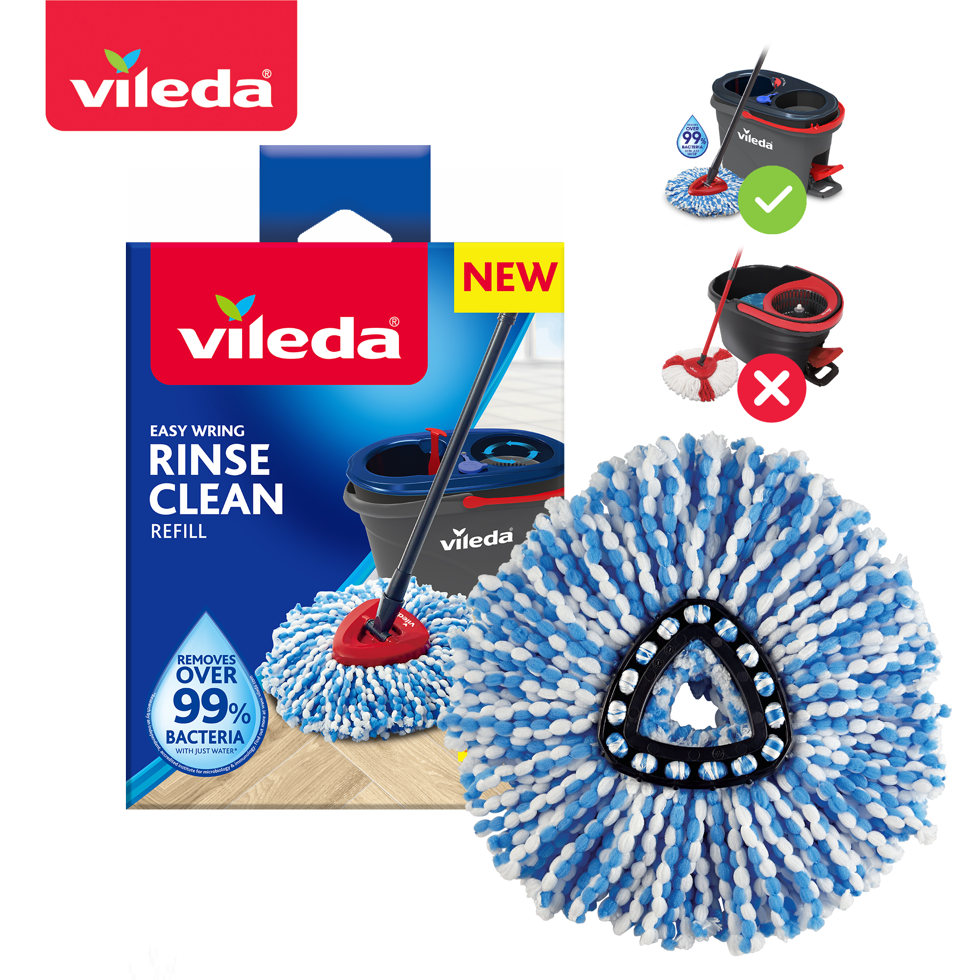 Vileda Rinse Clean Refill - วิเลดา รินซ์ คลีน รีฟิล | ถังปั่น ไม้ม็อบ ผ้าม็อบ ม็อบไมโครไฟเบอร์ ผ้าม๊อบ ม๊อบ อะไหล่ม็อบ อะไหล่ม๊อบ ราคา 193 บาท*ส่งฟรี