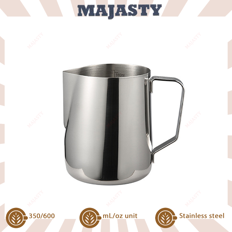 350ML/600ML Dual Capacity Unit Milk Frothing Pitcher Stainless Steel Milk Boiler Cup Jug Creamer Accessories Suitable for Barista Espresso Machines ราคา 140 บาท*ส่งฟรี