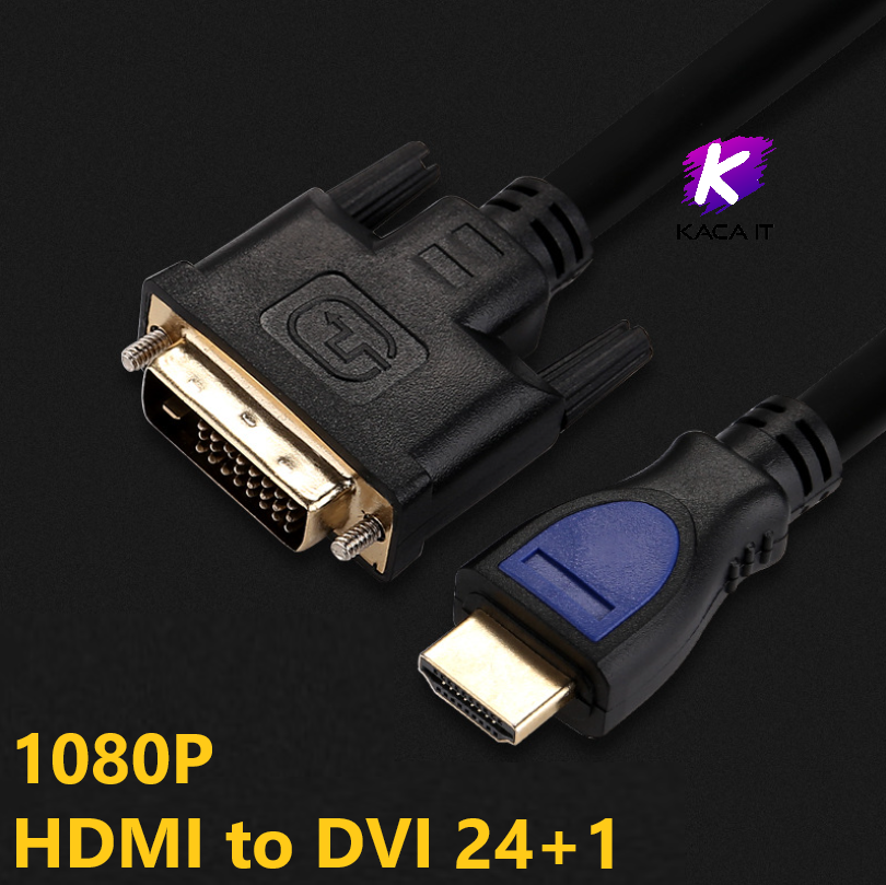 มุมมองเพิ่มเติมของสินค้า HDM to DVI 24+1 Cable สาย HDM ไปเป็น DVI D Cable 24+1 ใช้งานได้ 2 ทิศทาง สำหรับ TV, DVD and Projector, Xbox360, PS4, ทีวี, โปรเจคเตอร์, คอมพิวเตอร์ 1.5-3M