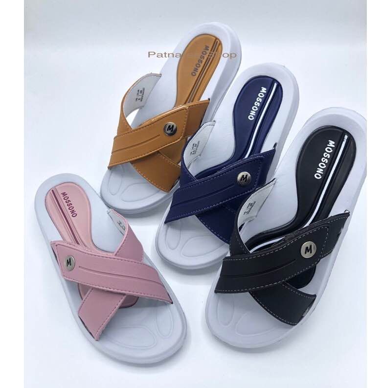 Mossono Model Ca12W Sandals, Casual Slip-On Shoes, Size 35-39 ราคา 219 บาท*ส่งฟรี