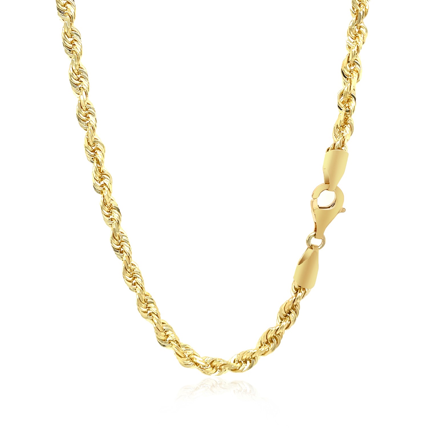 สินค้าดิจิทัลและบัตรกำนัล NATHALIAS NEW YORK Nathalias NY Solid Diamond Cut Rope Chain ทอง 10k สีเหลือง (4.0 มม.) 15630 ราคา 98,400 บาท*ส่งฟรี