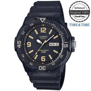 ภาพหน้าปกสินค้าTime&Time CASIO Standard นาฬิกาข้อมือผู้ชาย สีดำ/ทอง สายเรซิน รุ่น MRW-200H-1B3VDF ซึ่งคุณอาจชอบสินค้านี้