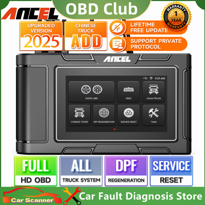 Ancel Hd3200 Pro 24V Obd2 Scanner Full System Heavy Duty Truck Diagnostic Tool 24V Diesel Scanner Check Engine Code Reader and Scan Tool Diesel Common Rail Diagnostic Tool Wifi Truck Scanner Obd 2 Car Diagnostic Tool ราคา 12,415 บาท*ส่งฟรี