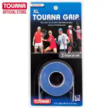 ภาพขนาดย่อของสินค้าTOURNA GRIP กริปพันด้ามไม้เทนนิสและไม้แบดมินตัน แบบแห้ง Blue-3 XL grips on roll  TG-1-XL Tennis & Badminton