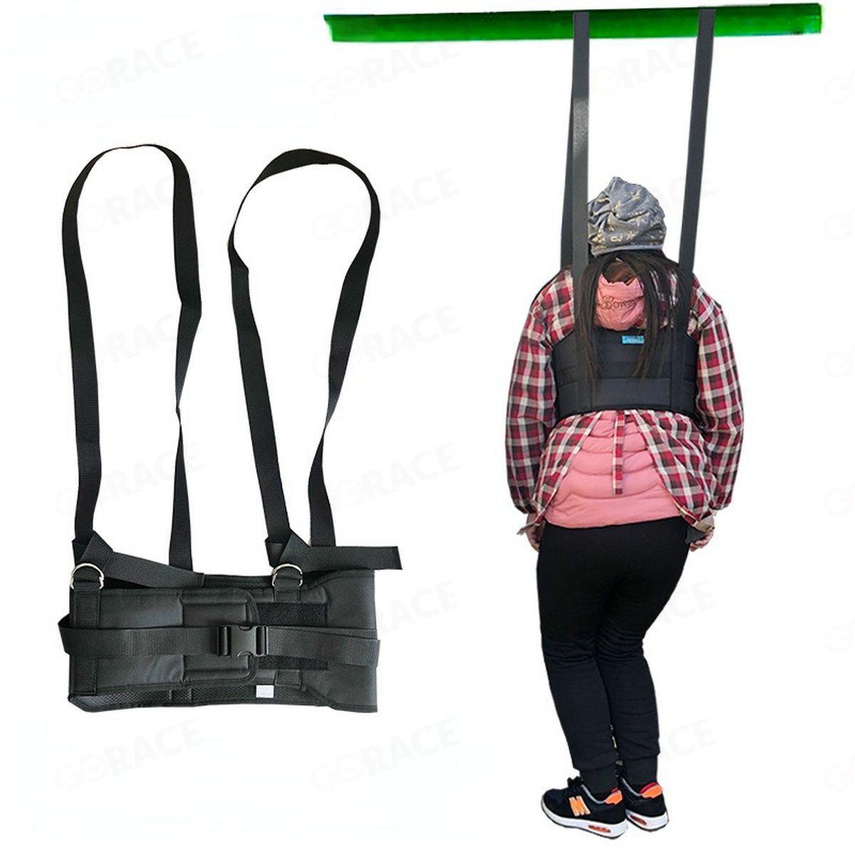 เข็มขัด เข็มขัดดึงแถบแนวนอนพร้อมเข็มขัดยืดเสริม กระดูกสันหลัง ทำให้ดีขึ้น หมอนรองกระดูกเคลื่อน กระดูกสันหลังส่วนเ กระดูแขวนแนว ราคา 399 บาท*ส่งฟรี