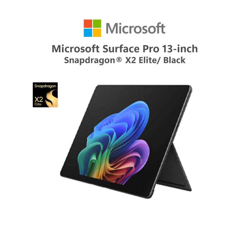 Surface Pro 13-Inch/Snapdragon X2 Elite/16Gb/512Gb/Black/Windows 11 Home ราคา 76,990 บาท*ส่งฟรี