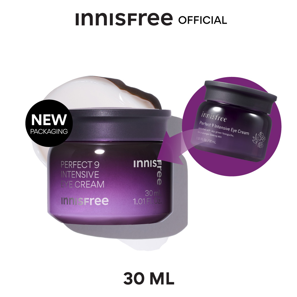 ผลิตภัณฑ์ความงามและการดูแลผิว Innisfree Perfect 9 Intensive eye cream 30 ml. อินนิสฟรี เพอร์เฟกต์ 9 อินเทนซีฟอายครีม 30 มล