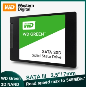 สินค้า 【จัดส่งในพื้นที่】WD GREEN SSD 120GB 240GB 480GB SATA 3 2.5\" 500r/450w MB/s เอสเอสดี for notebook 3 ปี มีสินค้า sd การ์ด