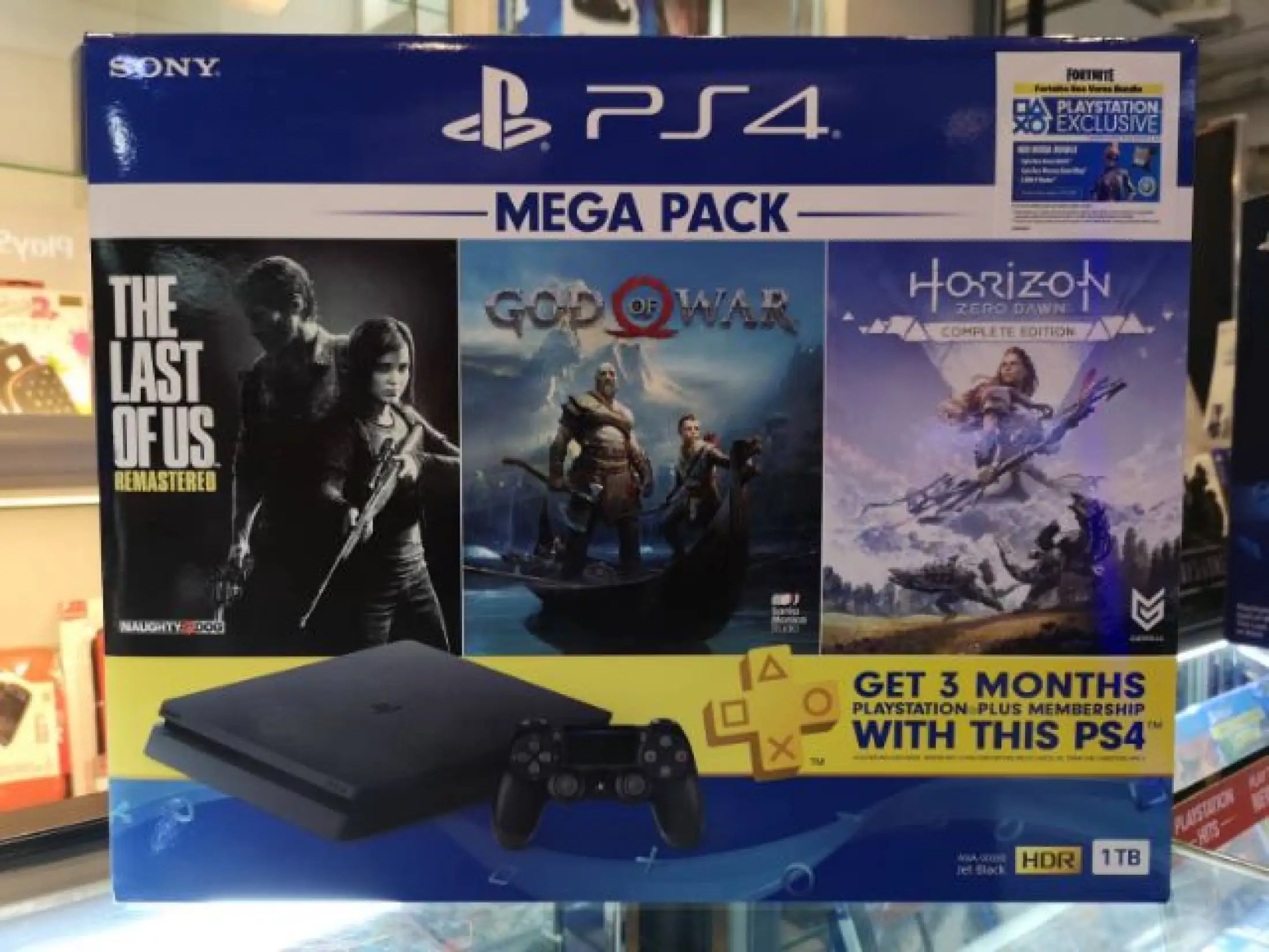 Playstation 4 Ps4 Slim Console 1tb Mega Pack Bundle Jet Black Th Lazada Co Th