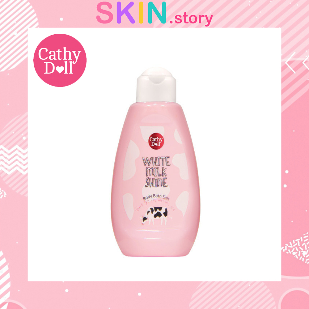 Body Bath Salt 420g Cathy Doll White Milk Shine