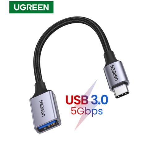 รูปภาพเพิ่มเติมของ UGREEN USB C to USB 3.0 Adapter Type C OTG Cable to USB Female Adapter OTG Cable