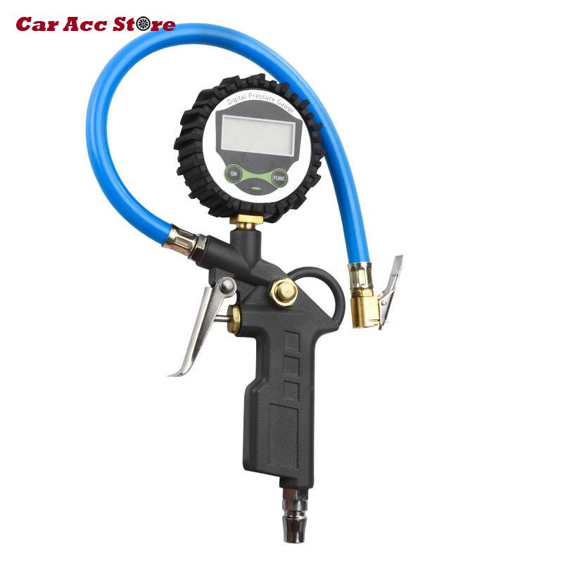 CarACC Mechanical Hydraulic Digital LCD Tire Pressure Gauge Tire Inflator Gauge Tester Manometer