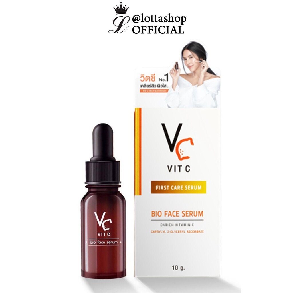 โปรโมชั่น Flash Sale : VC Vit C Bio Face Serum เซรั่มวิตซีน้องฉัตร 10 มิลลิลิตร