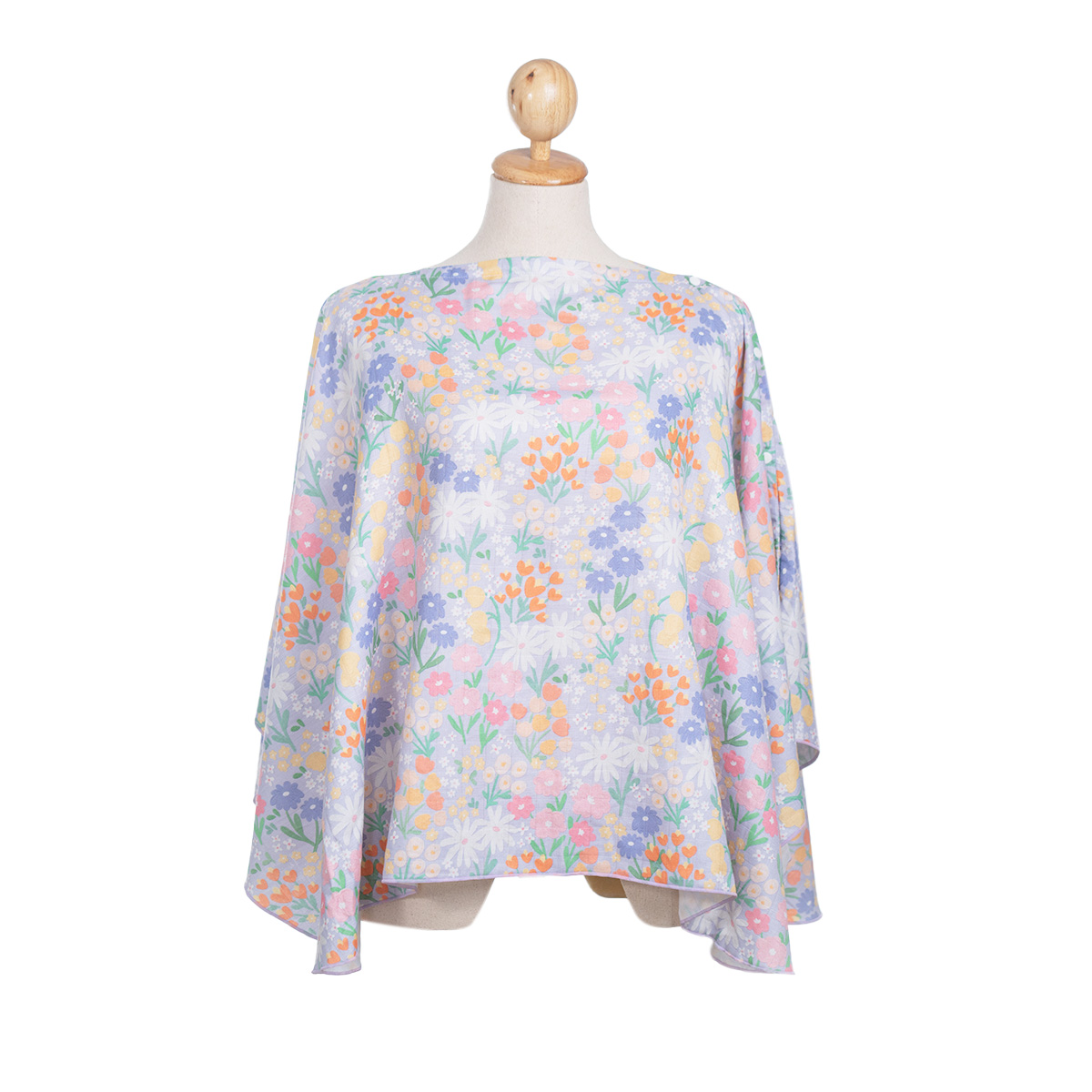 BABY & CO Blissful Button Poncho ผ้าคลุมให้นม กระดุมข้าง สำหรับคุณแม่