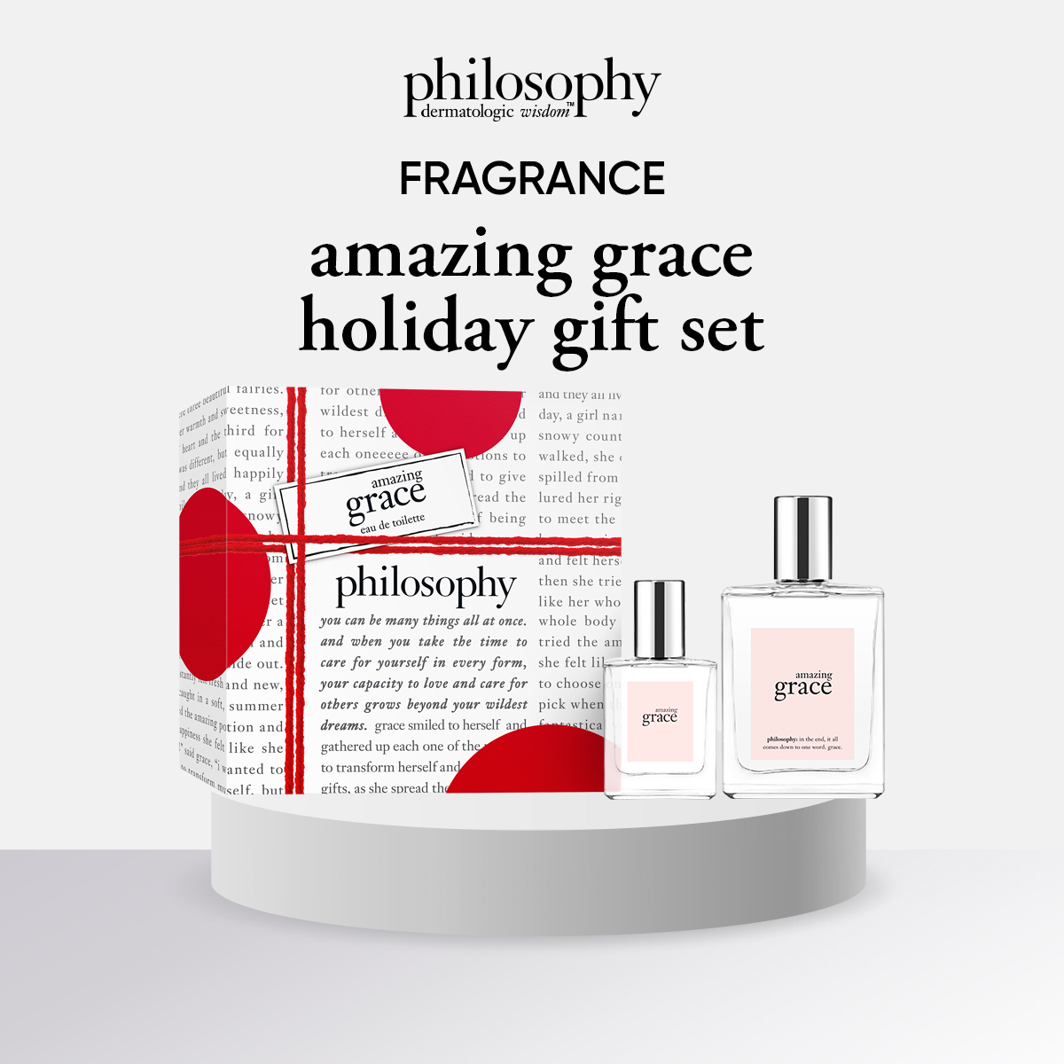Philosophy Fragrances Amazing Grace Fragrance Gift Set Box Eau de Toilette 60ml + mini 15ml ราคา 2,070 บาท*ส่งฟรี