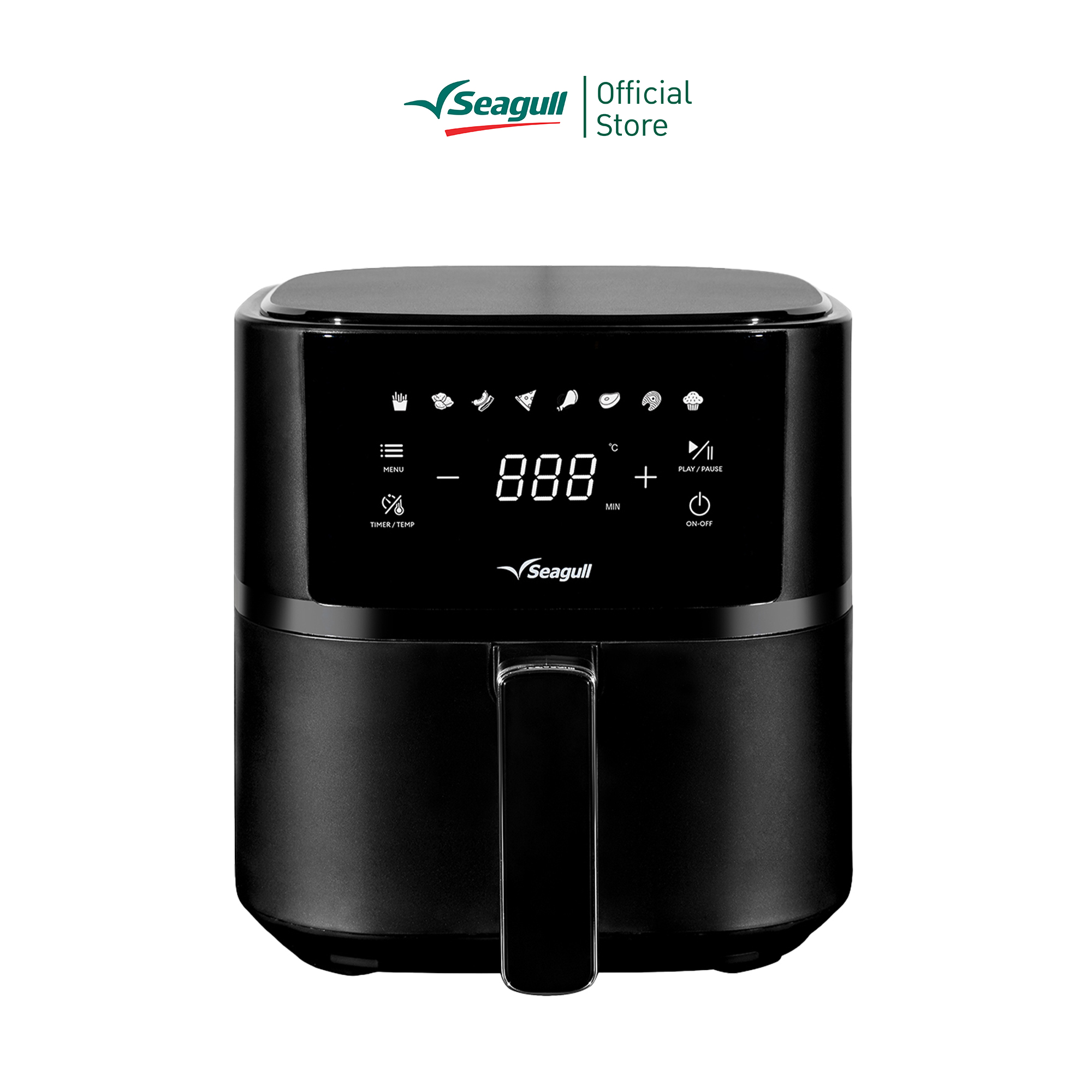 Seagull หม้อทอดกรอบไร้น้ำมัน ดิจิตอล 3.8 ลิตร (สีดำ) ราคา 1,890 บาท*ส่งฟรี