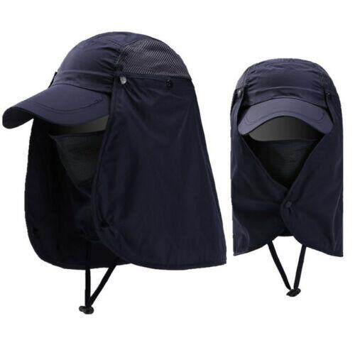 หมวกผ้ากันแดด หน้ากากบังแดดร้อน ระบายอากาศดี ปิดหน้าถีงคอรอบ 360 สามารถถอดที่ปิดหน้าและปีกได้ UPF50+ sunproof cover Cap