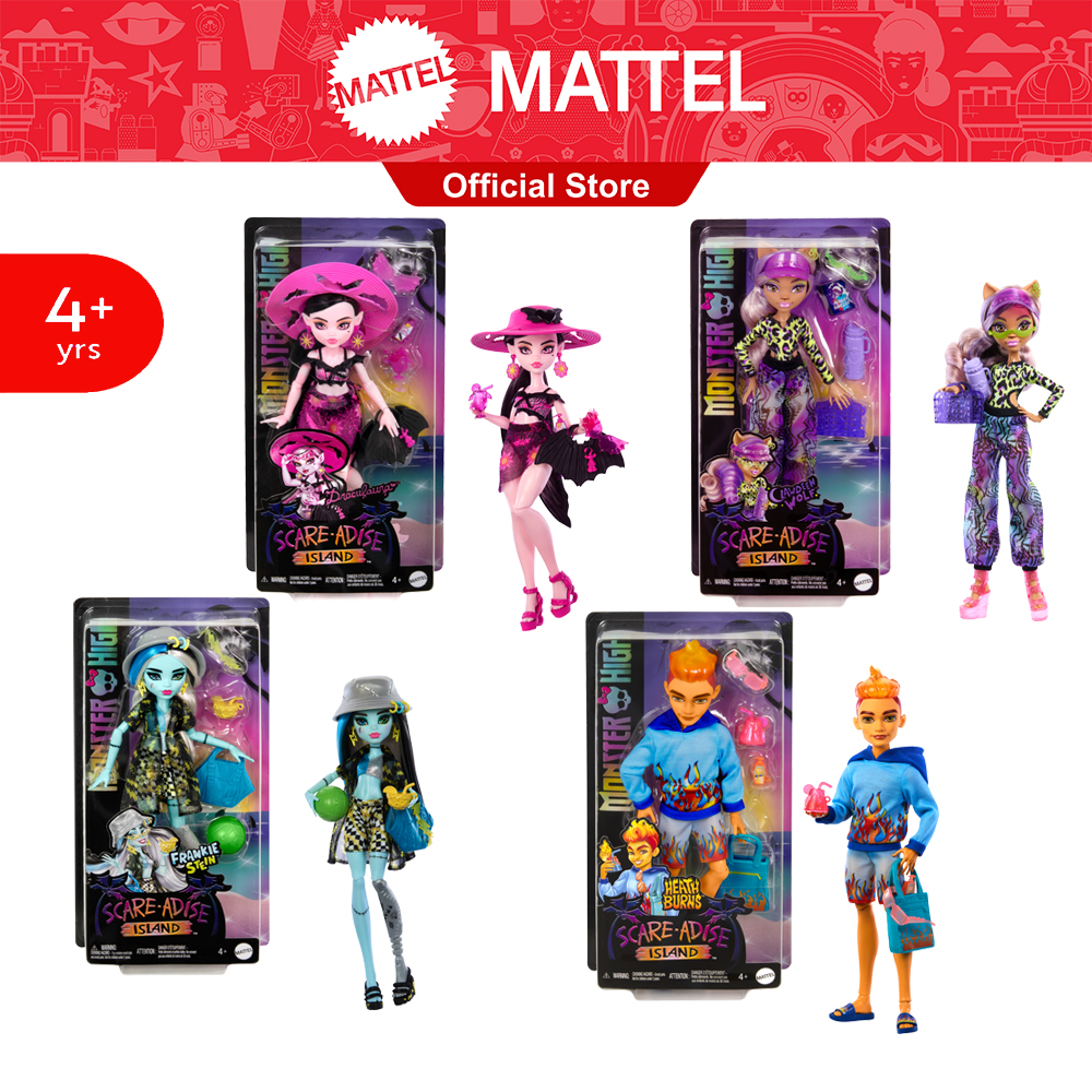 Monster High Scare-adise Island Doll Assortment มอนสเตอร์ ไฮ รุ่นสแกริไดส์ไอส์แลนด์ ตุ๊กตามอนสเตอร์ไฮธีมชายหาด HVV63 (956A) CH ราคา 995 บาท*ส่งฟรี
