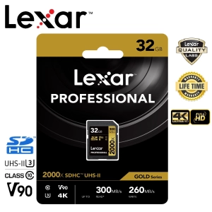 สินค้า Lexar 32GB SDHC Professional 2000x (300MB/s)
