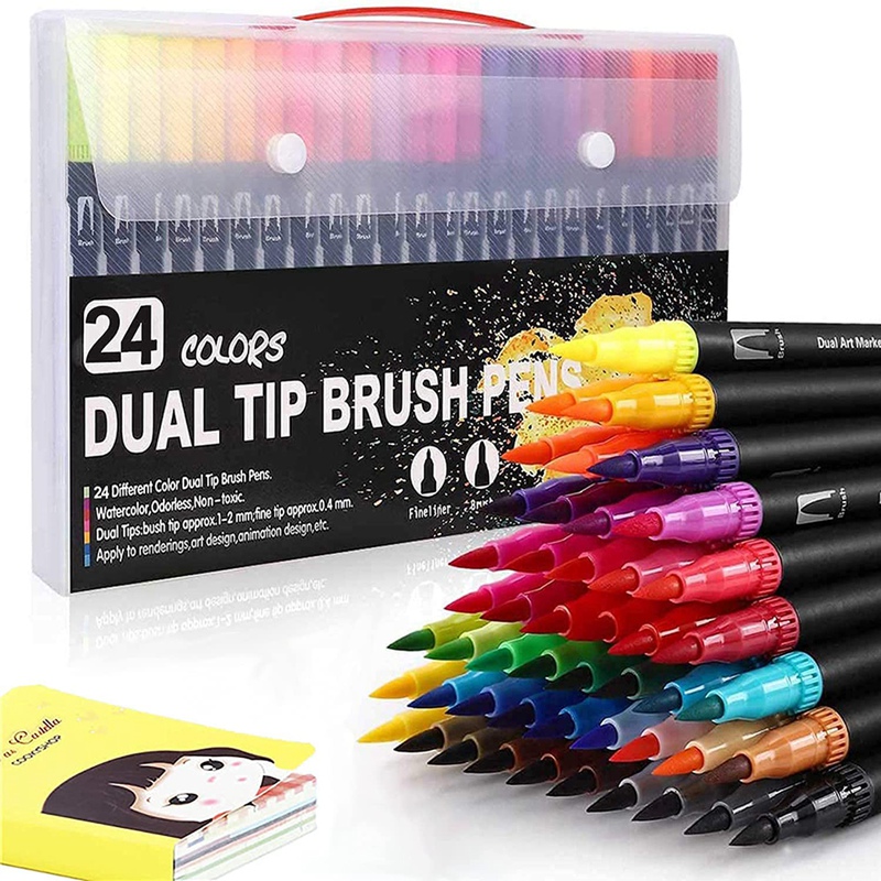 colouring pens dual brush pens felt tip pens art markers drawing, painting 5